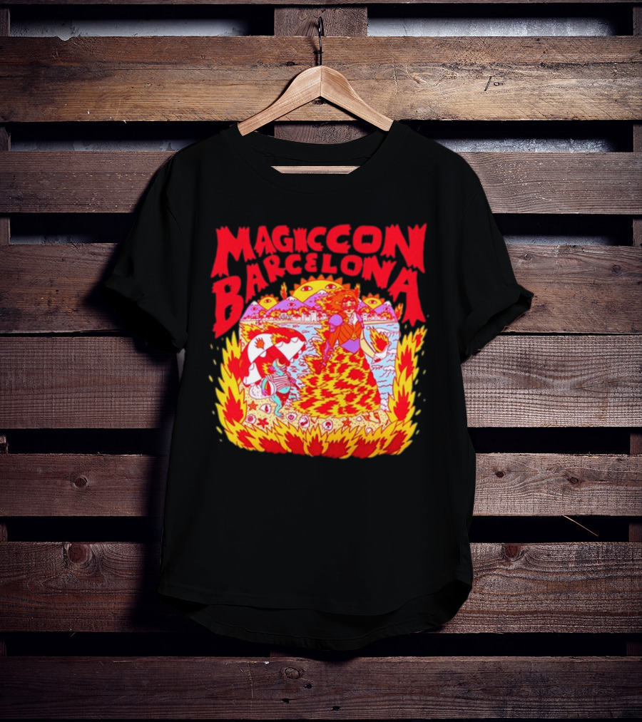 Magiccon Barcelona Vibrant Psychedelic Inferno T-Shirt