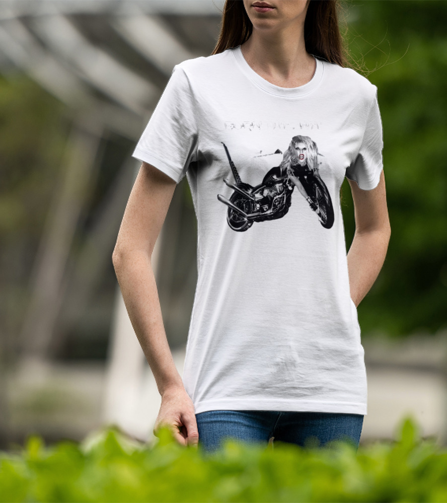 Born This Way Album Motorcycle Lady Gaga T-Shirt