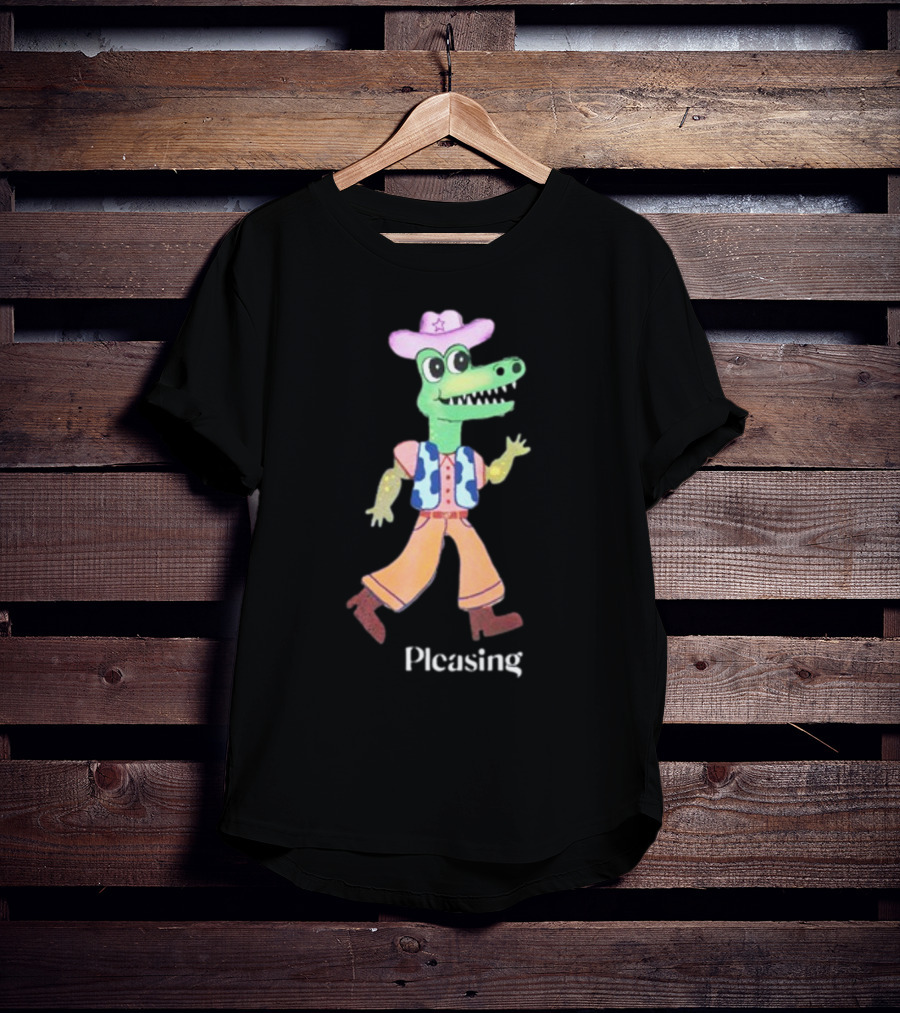 Pleasing Fancy Friends The Green Frog With Envy Cowboy Crocodile T-Shirt