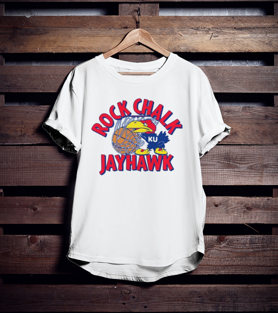 Rodger Sherman Rock Chalk Jayhawk KU Basketball T-Shirt