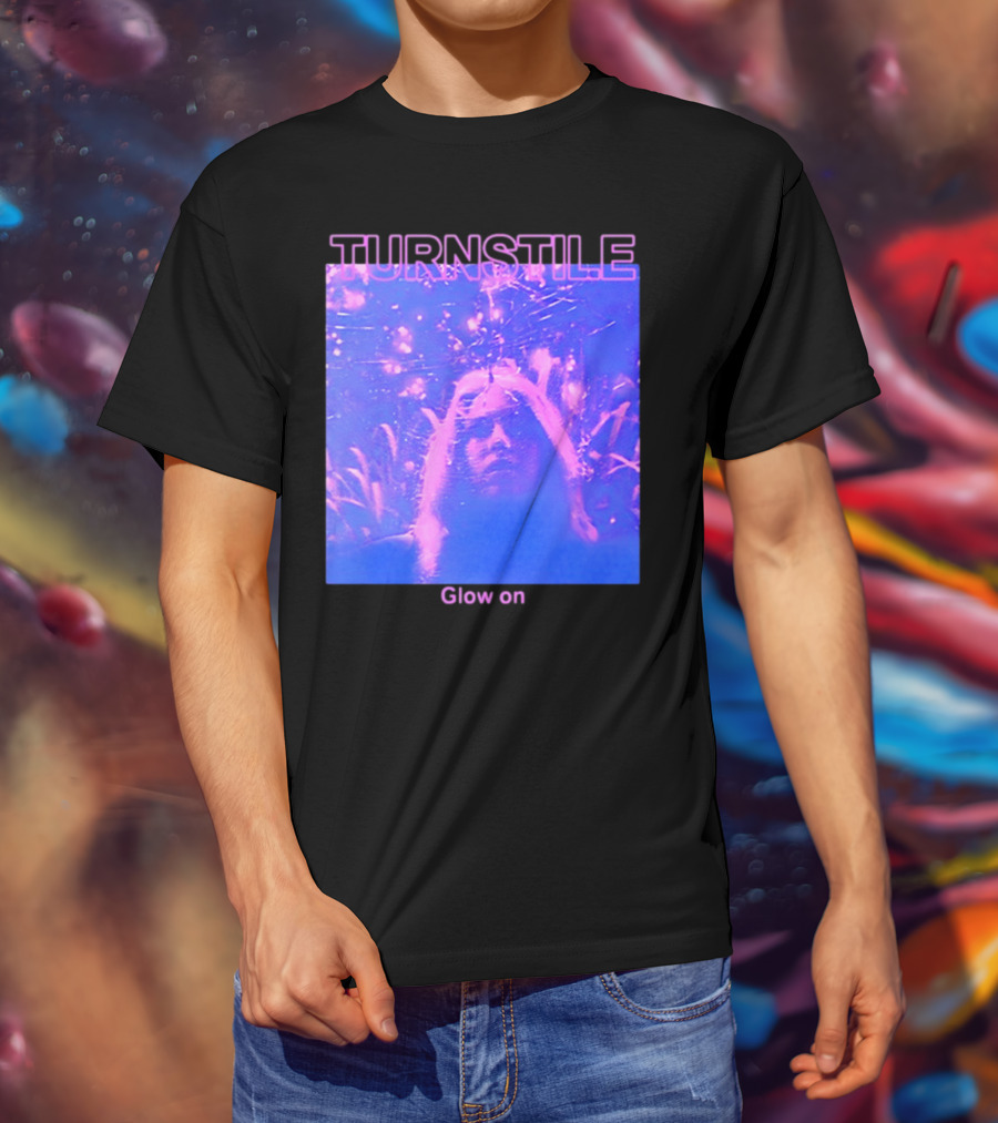 Turnstile Glow On Psychedelic Purple T-Shirt