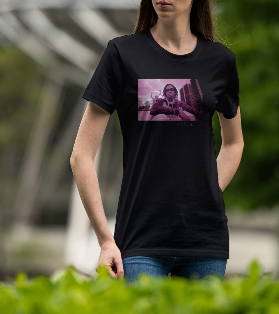 Gunnawunna #Fukumean Urban Style With Pink Tint And Skyline Background T-Shirt