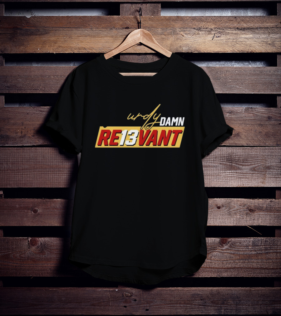 Purdy Damn RE13VANT Quarterback Number 13 Football T-Shirt