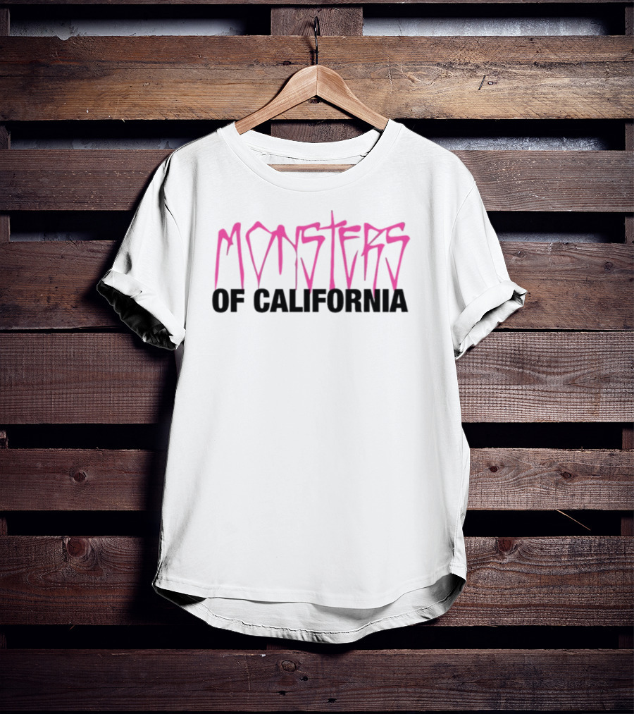Monsters Of California Pink Lettering T-Shirt