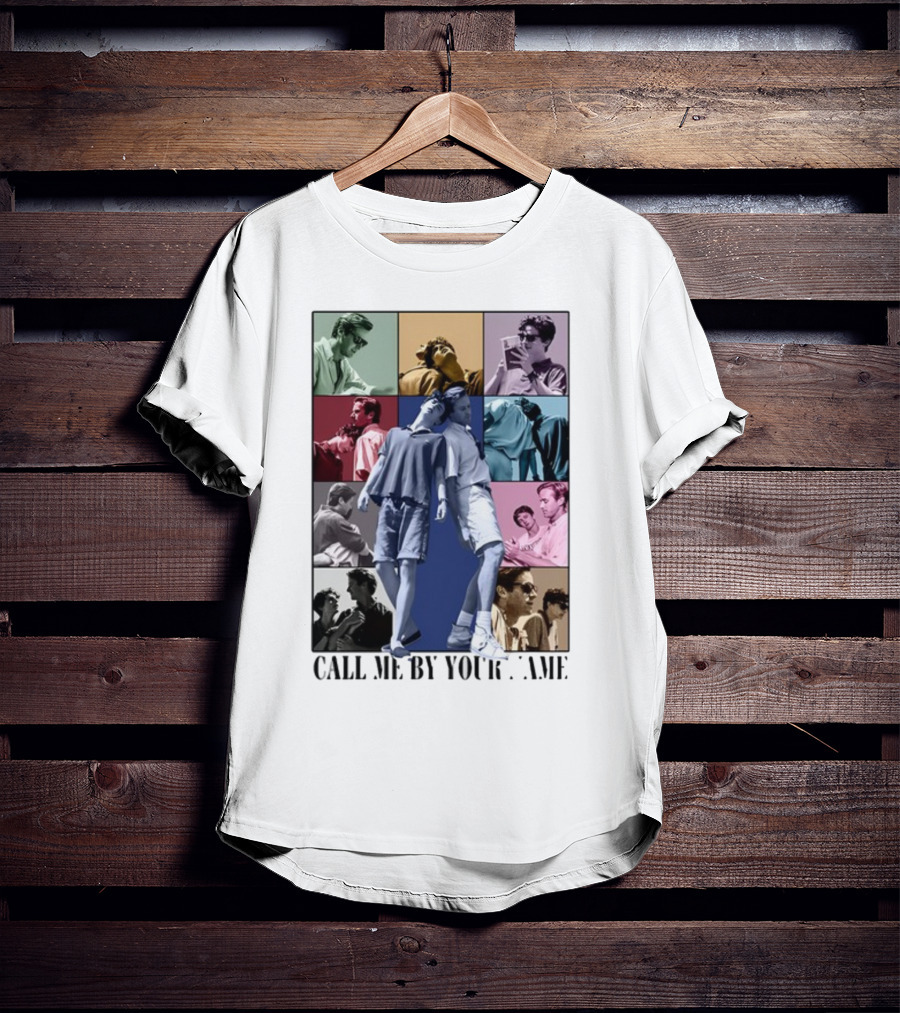 Call Me By Your Name Vintage Pop Art Collage Eras Tour T-Shirt