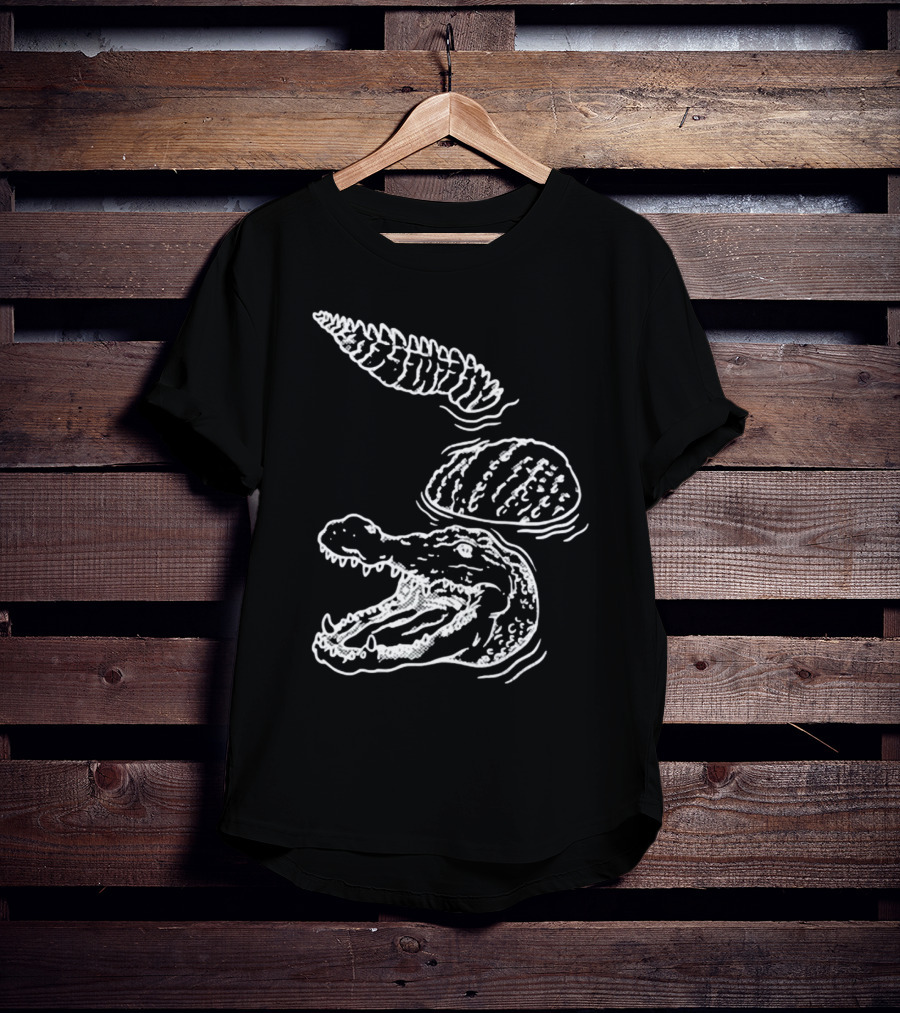 Let's Trip Crocodile Alligators Ice Cream Cone Fusion T-Shirt