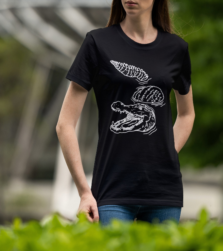 Let's Trip Crocodile Alligators Ice Cream Cone Fusion T-Shirt