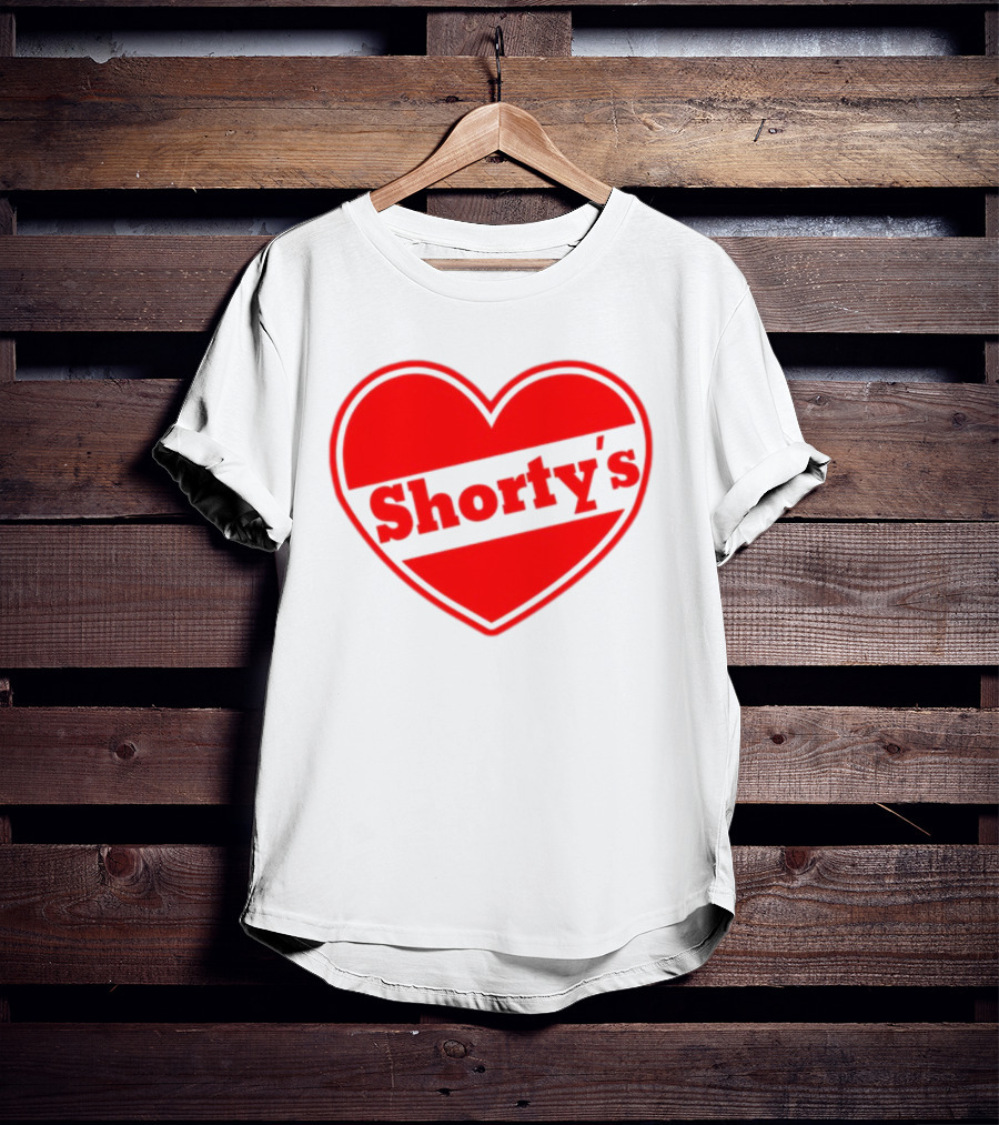 Shorty's Heart Logo Red Heart T-Shirt
