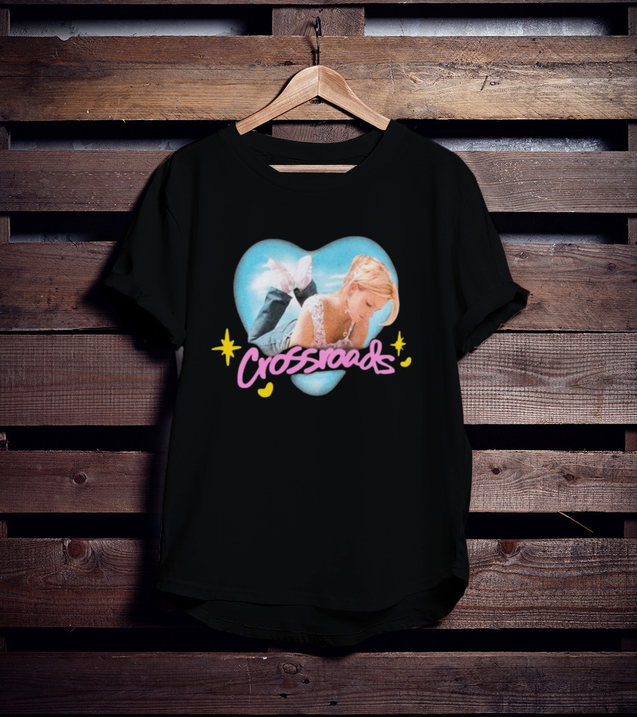 Crossroads Airbrush Heart Design With Woman And Stars T-Shirt