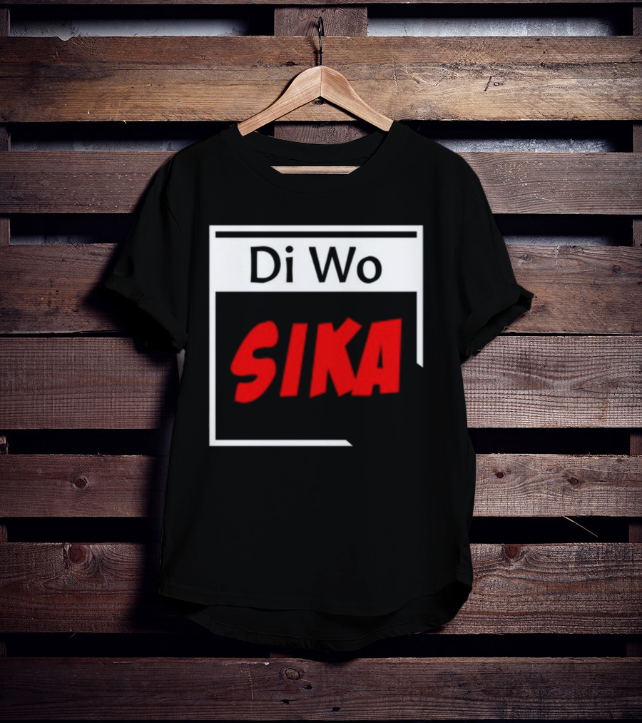 Di Wo Sika Bold Modern Text Block T-Shirt