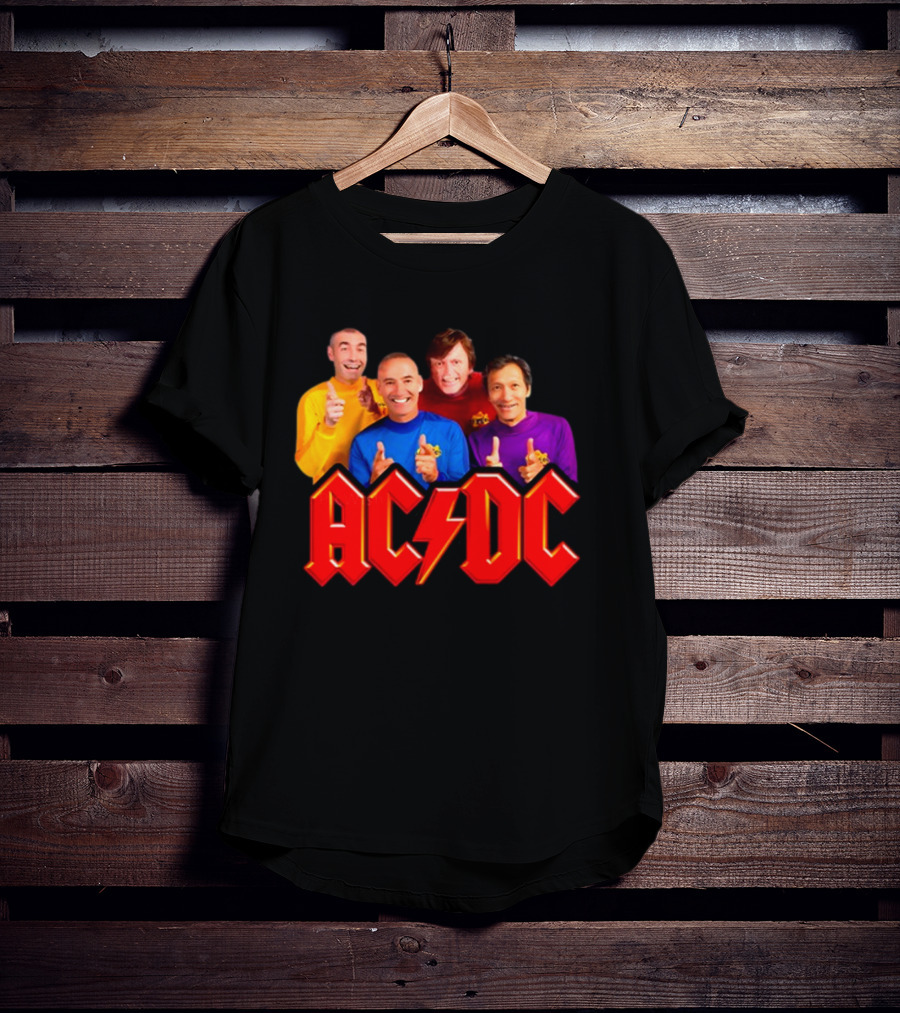 AC/DC Meets The Wiggles For Those About To Wiggle T-Shirt
