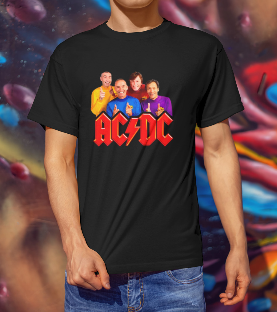AC/DC Meets The Wiggles For Those About To Wiggle T-Shirt