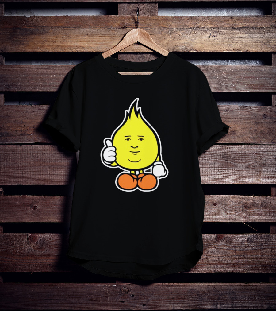 Flamebob Thumbs Up Cartoon Character T-Shirt