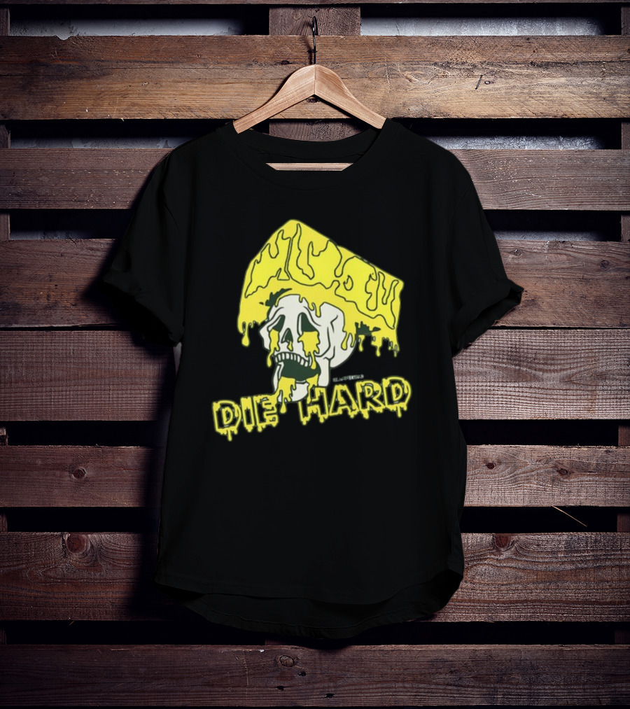 Die Hard Cheesehead Melting Skull T-Shirt