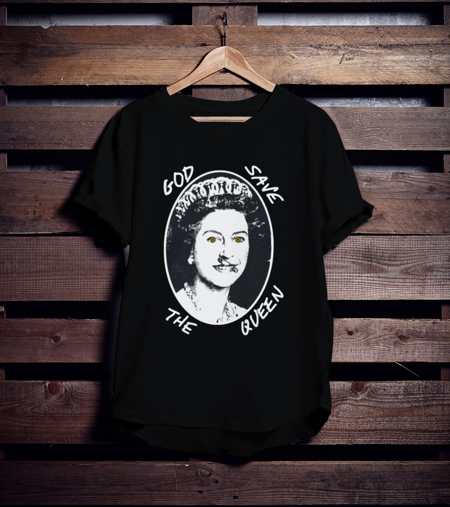 Ken Carson Wearing God Save The Queen Punk Swastika Eyes T-Shirt