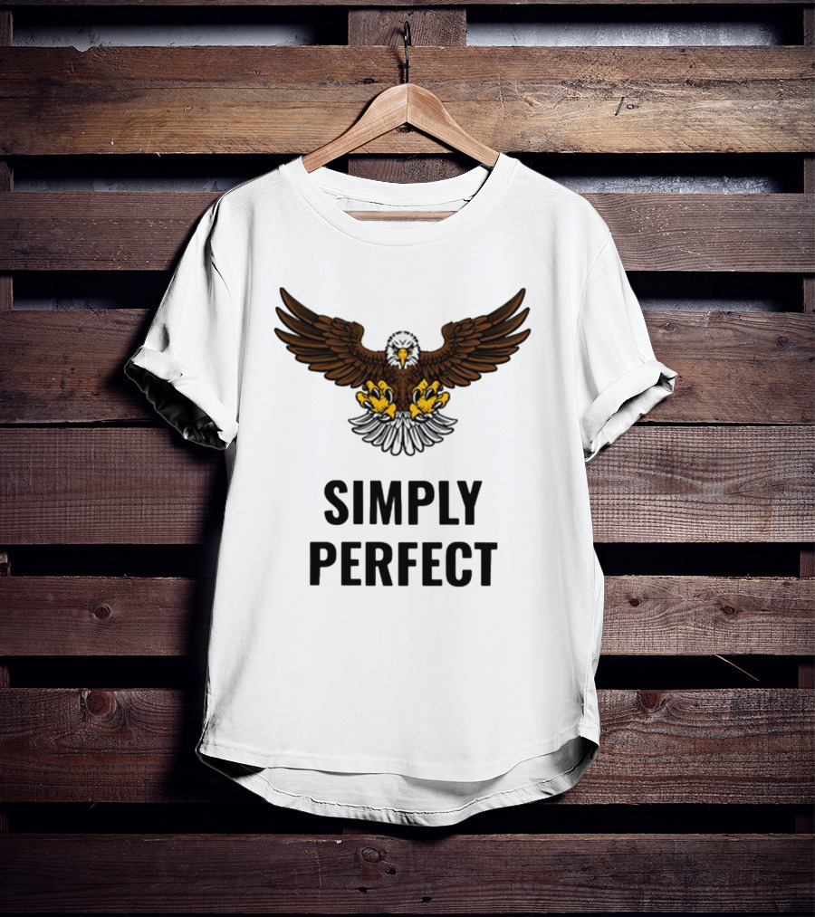 Simply Perfect Eagle Wings Above T-Shirt