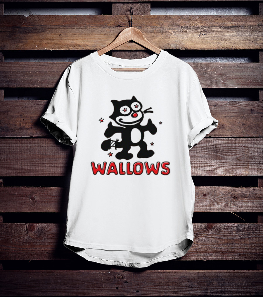 Wallows Toon Cat Starry-Eyed Cartoon Character T-Shirt