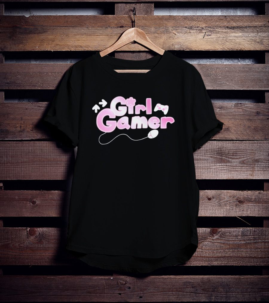 Girl Gamer Arrows Console Controller Mouse T-Shirt