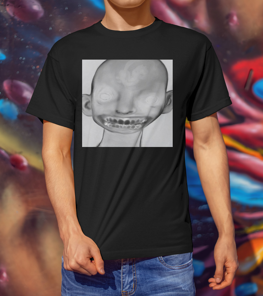 Horizonsupply Heart Stops Beating Eerie Skull Face T-Shirt