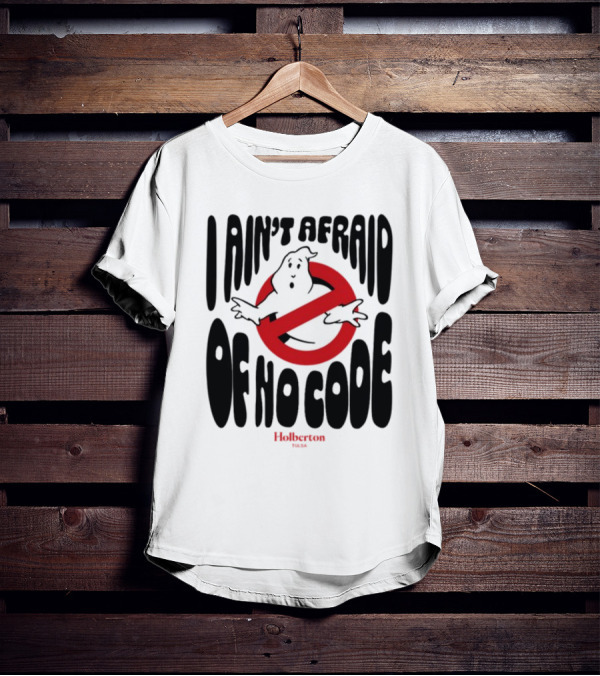 I Ain't Afraid Of No Code Julien Barbier Holberton Ghostbusters T-Shirt