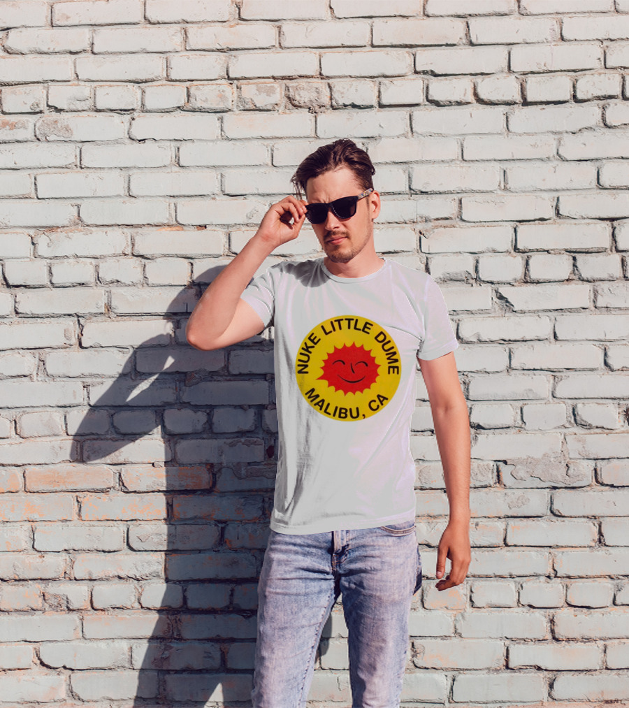Nuke Little Dume Malibu CA Smiling Sun T-Shirt