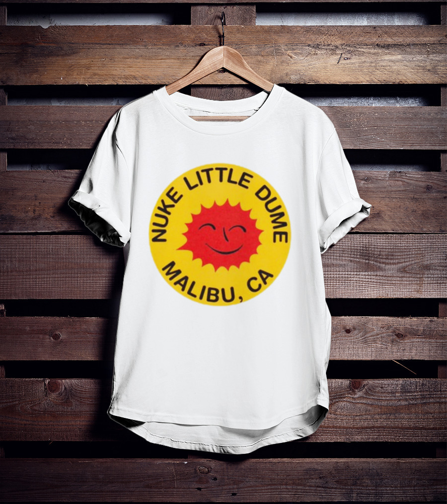 Nuke Little Dume Malibu CA Smiling Sun T-Shirt