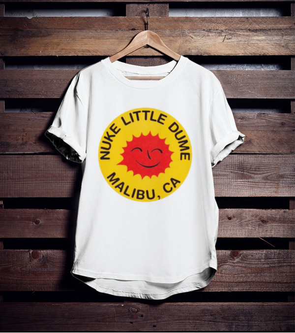 Nuke Little Dume Malibu CA Smiling Sun T-Shirt