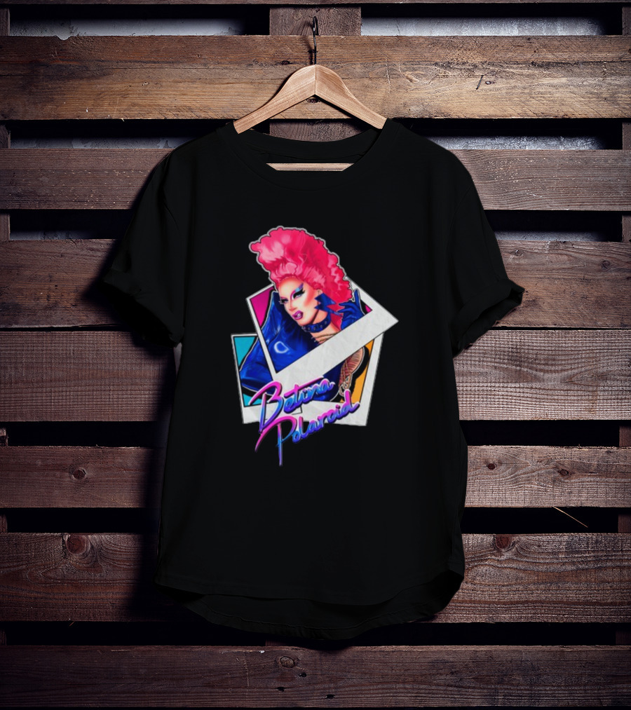 Betina Polaroid Vibrant Drag Persona In T-Shirt