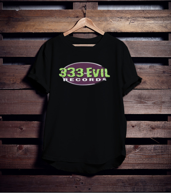 333 Evil Records Oval T-Shirt