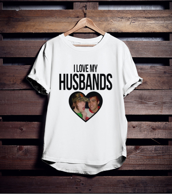 I Love My Husbands Pete Wentz Patrick Stump Heart Image T-Shirt