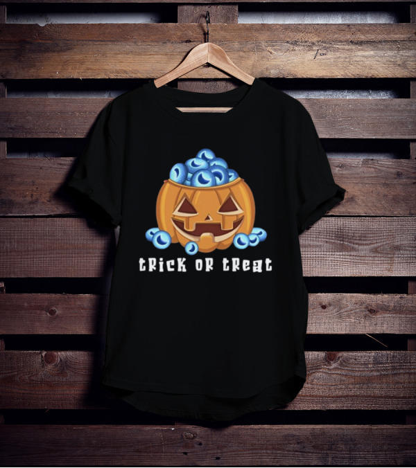 Trick Or Treat Pumpkin Candy Eyes Halloween T-Shirt