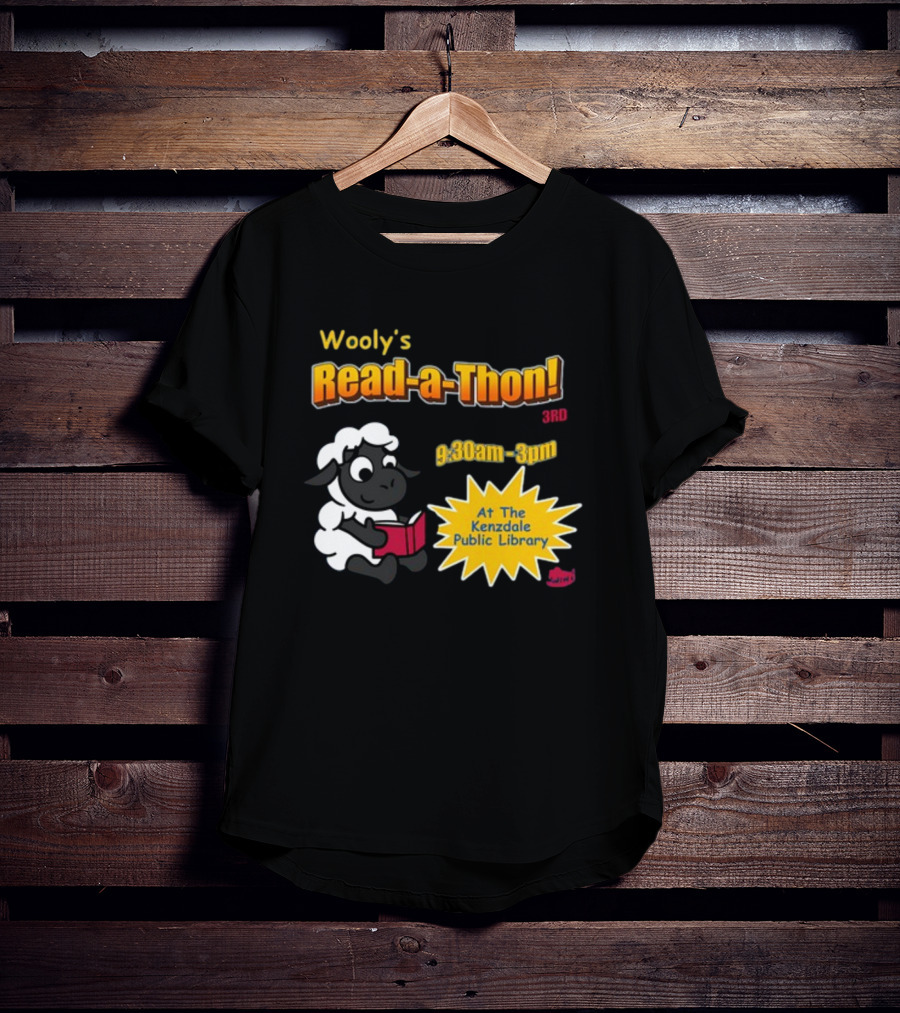 Wooly's Read-a-Thon 3rd At The Kenzdale Public Library 9:30am-3pm T-Shirt