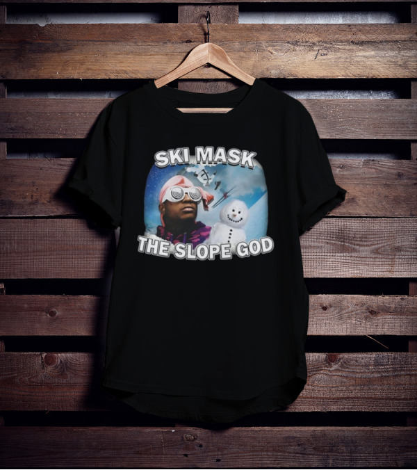 Ski Mask The Slope God Snow Adventure T-Shirt