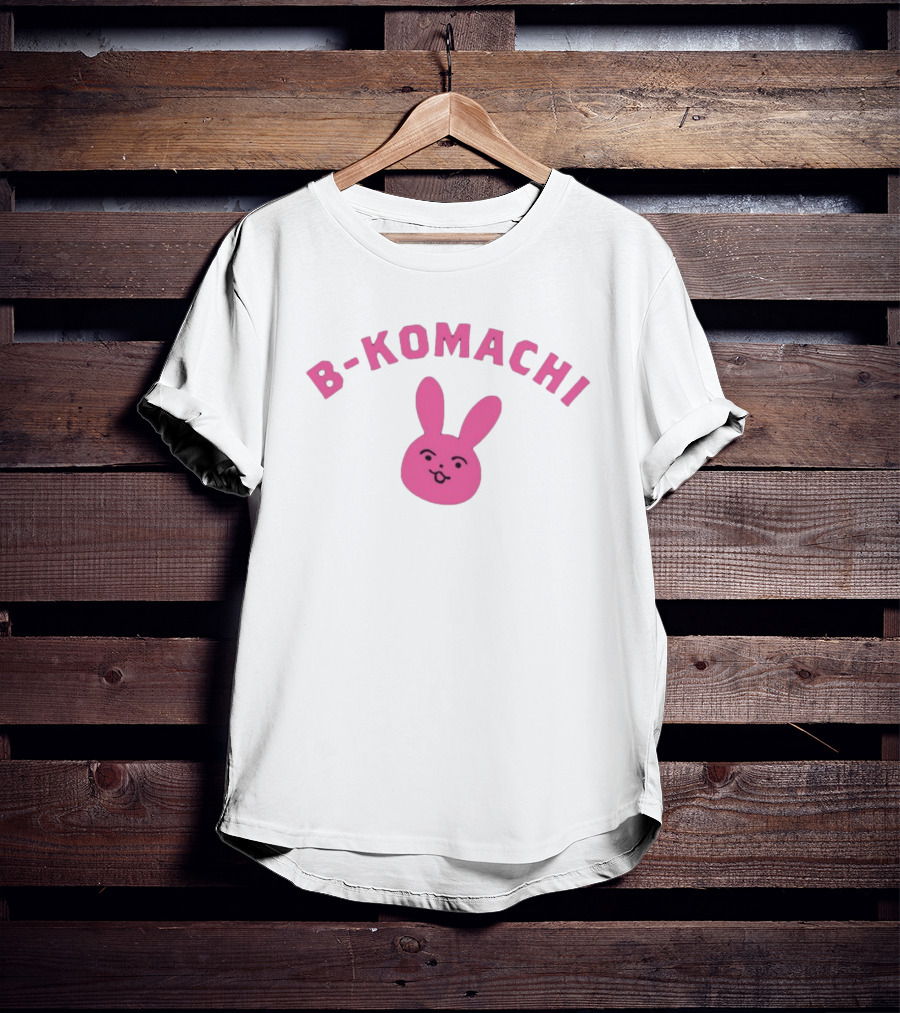 B-Komachi Pink Bunny Face T-Shirt