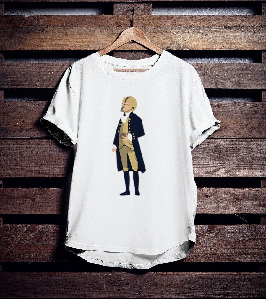Father Of The Constitution Meets College Gameday In Historical Football Fusion T-Shirt