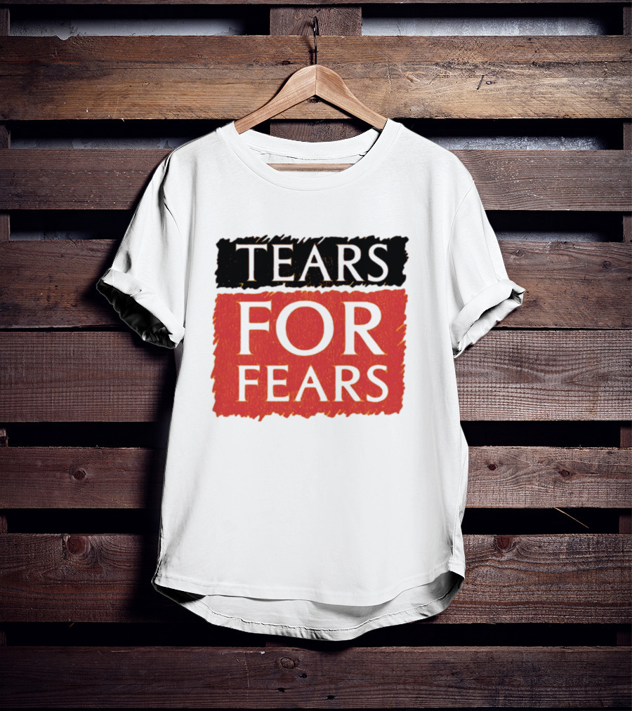 TEARS FOR FEARS Iconic Logo On Black T-Shirt