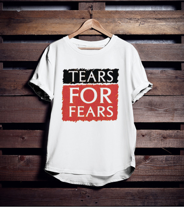 TEARS FOR FEARS Iconic Logo On Black T-Shirt