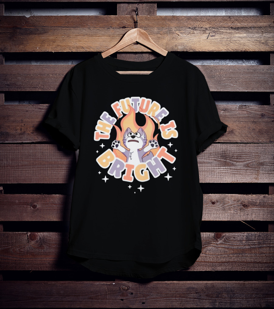 0Foxshop The Future Is Bright T-Shirt