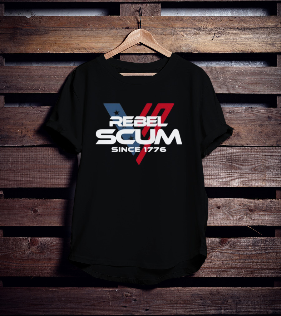 Rebel Scum Since 1776 Stars And Stripes Inspired T-Shirt