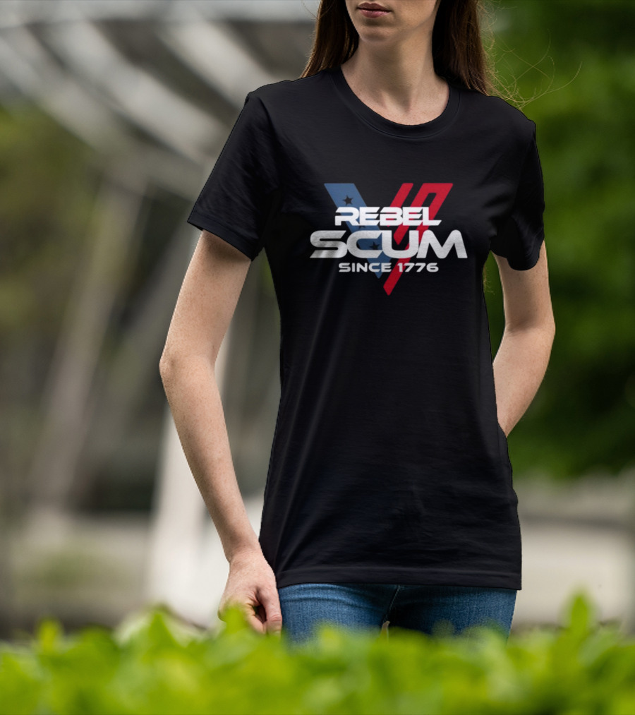 Rebel Scum Since 1776 Stars And Stripes Inspired T-Shirt