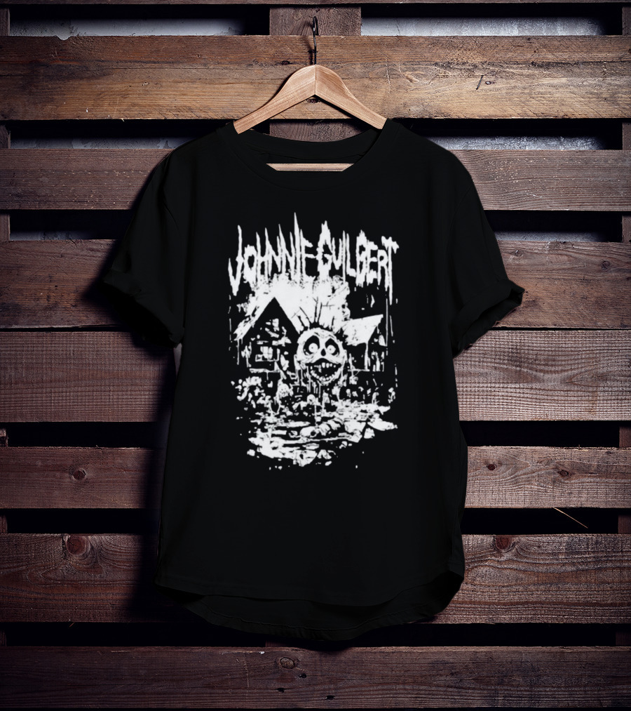Johnnie Guilbert Haunted House Creepy Bubble Face T-Shirt