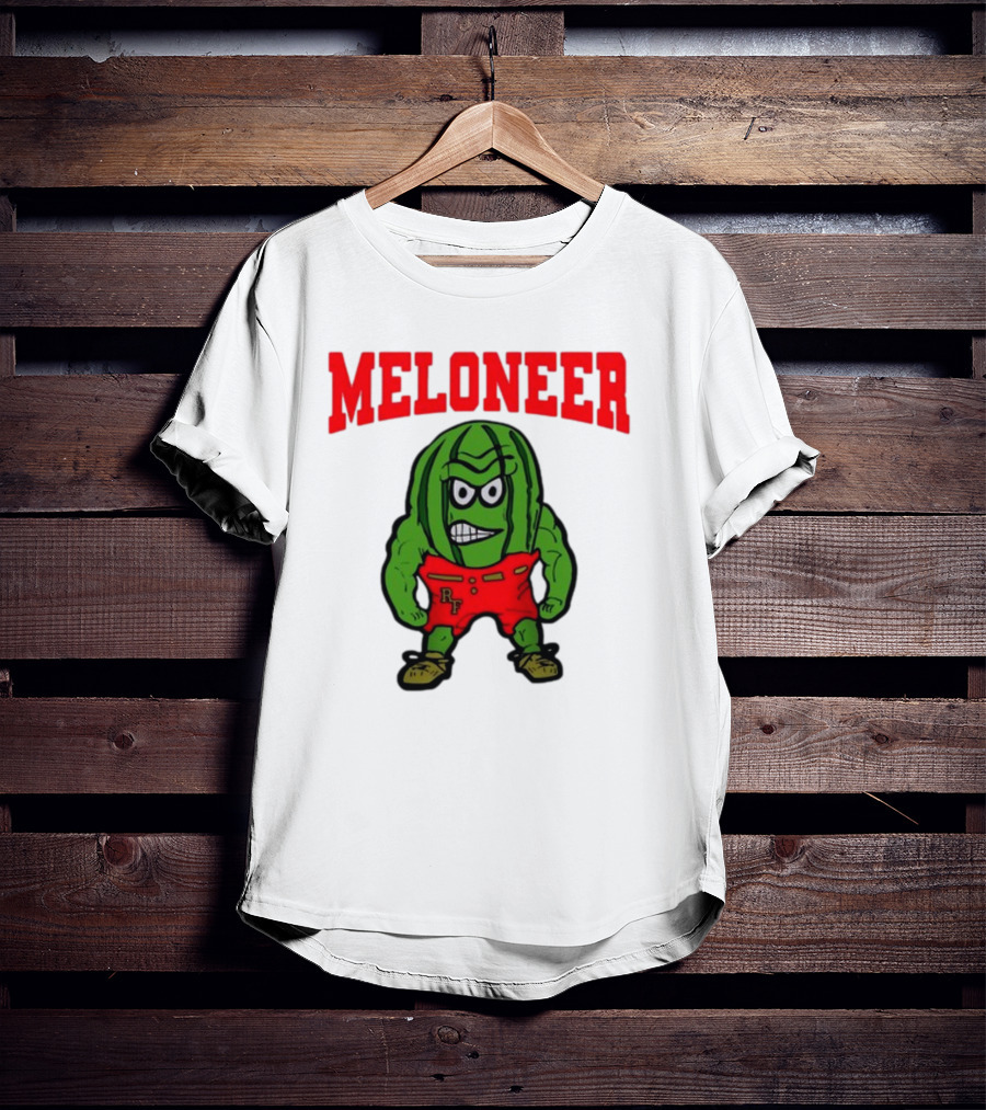 Rocky Ford Meloneer RF Mascot Watermelon Character T-Shirt