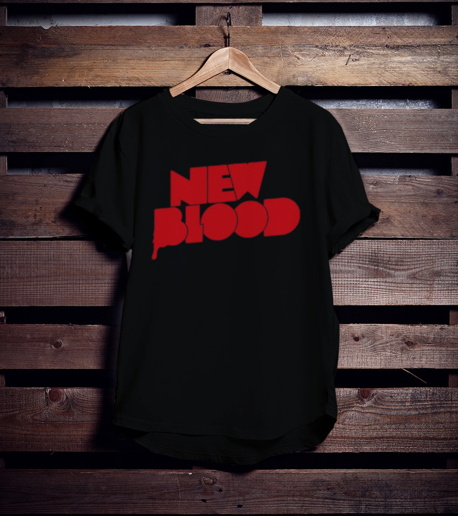 New Blood Dripping Lettering T-Shirt