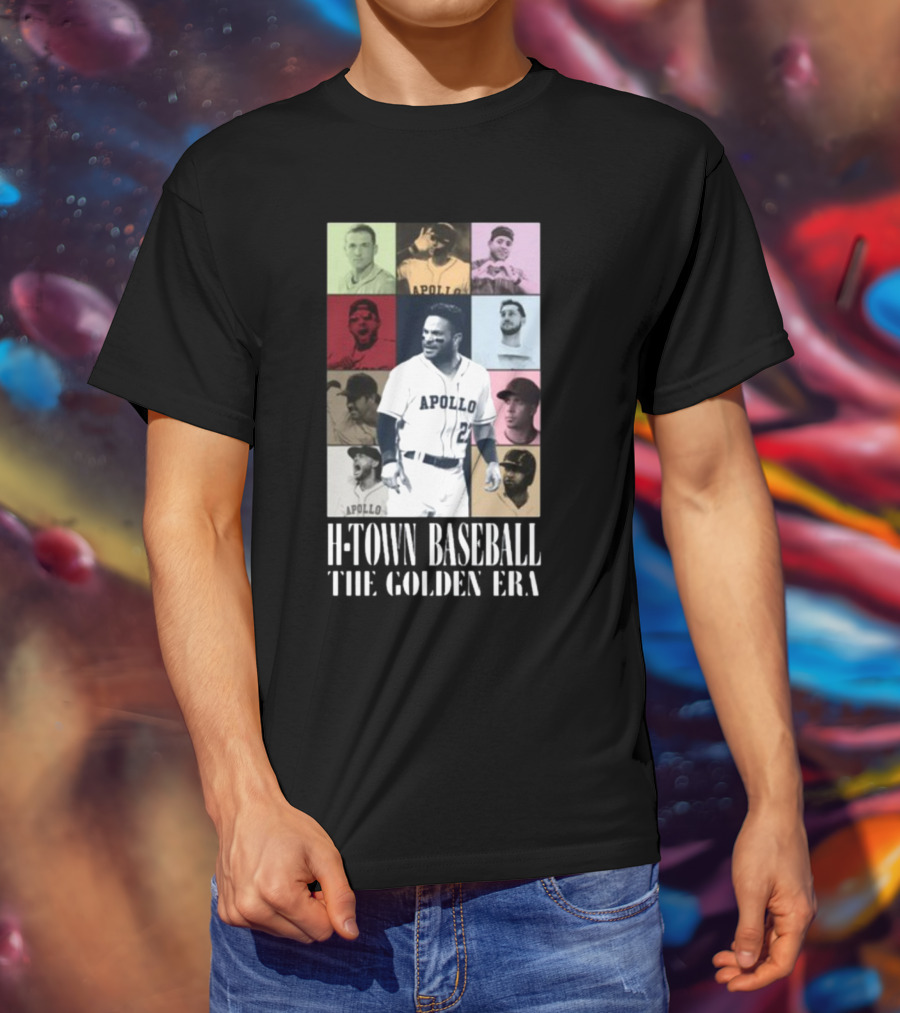 Apollohou H-Town Baseball The Golden Era Apollo Collection T-Shirt