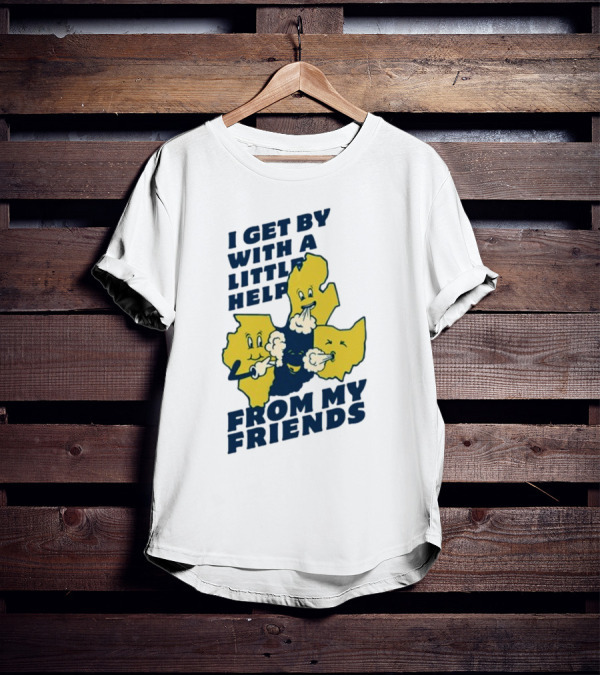 Thicc Van Exel I Get By With A Little Help From My Friends State Characters T-Shirt