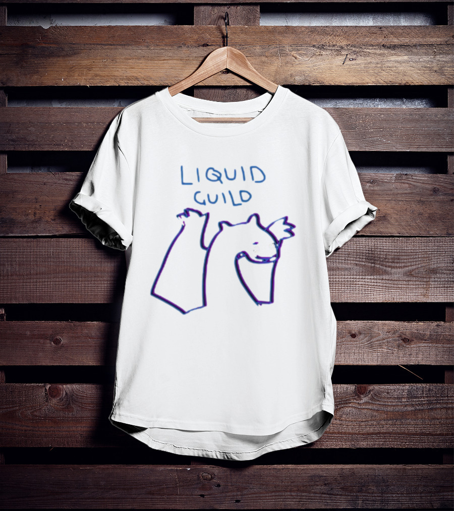 Liquid Guild Playful Creature Outline T-Shirt