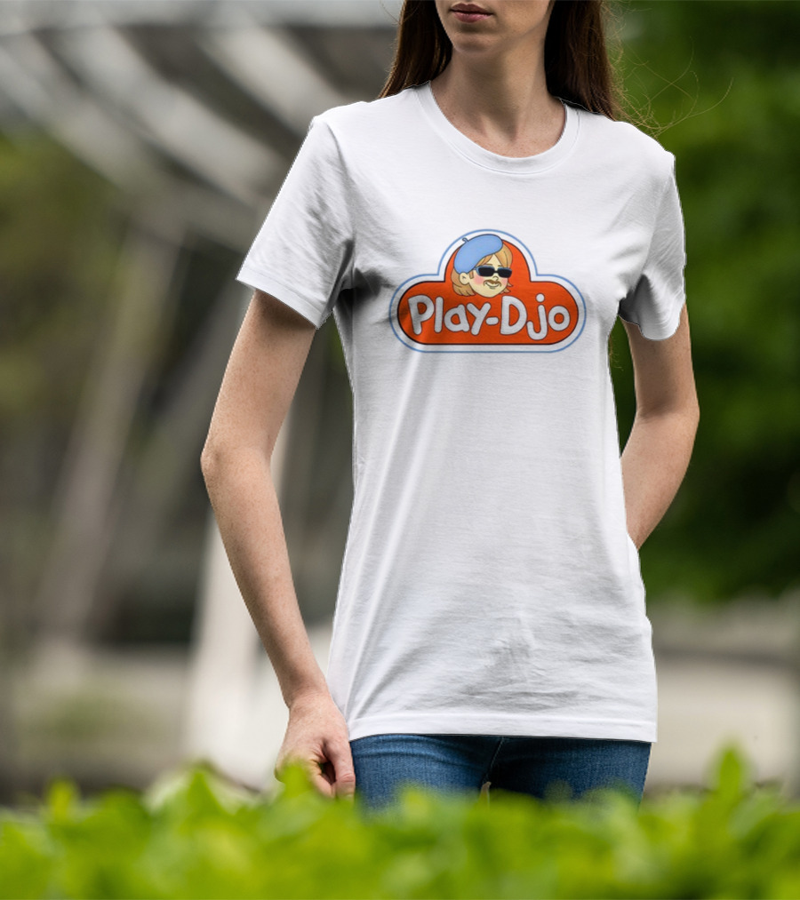 Play Djo Joe Keery Beret Sunglasses Cartoon T-Shirt