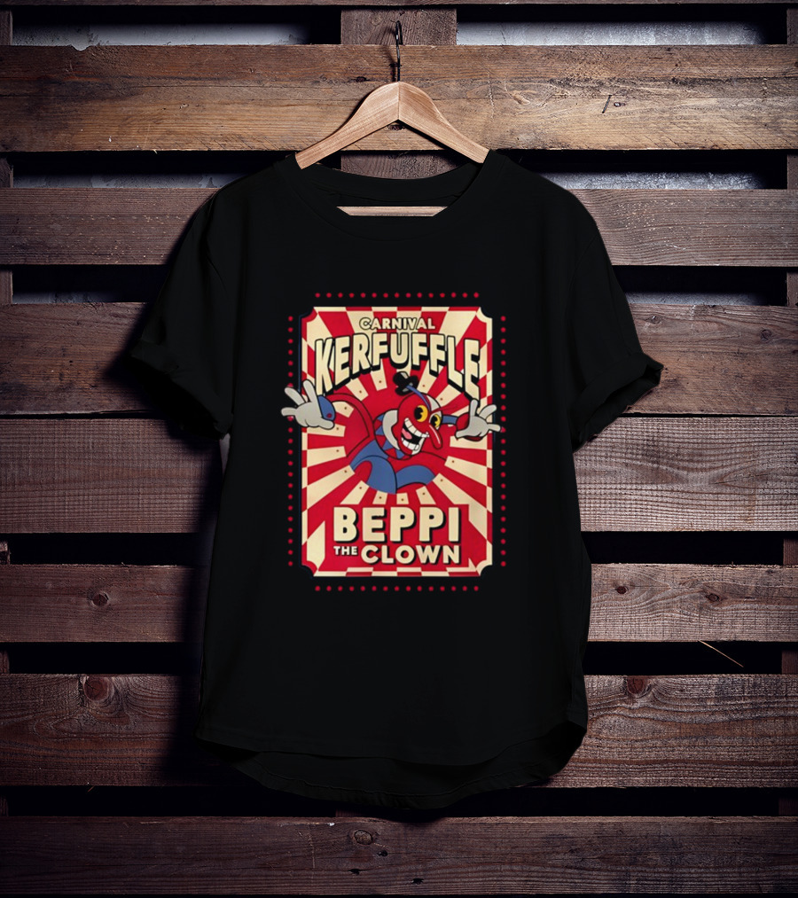 Carnival Kerfuffle Beppi The Clown Vintage Cuphead T-Shirt
