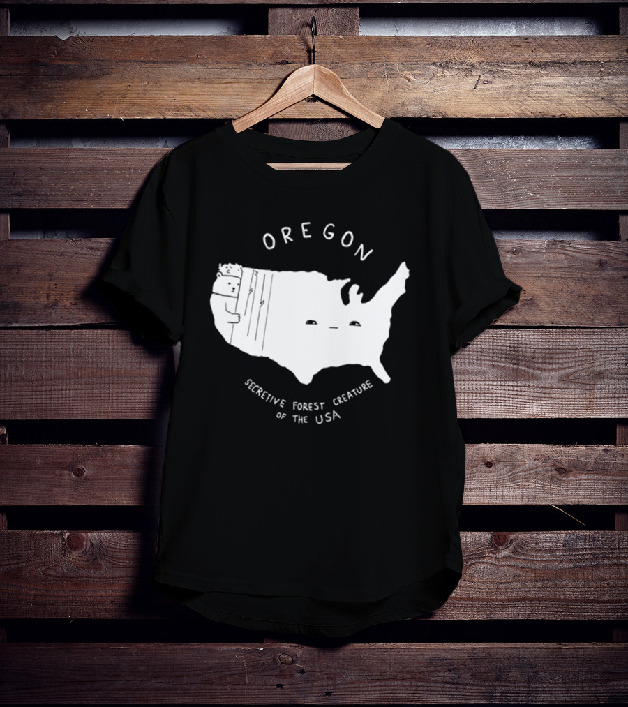 Oregon Secretive Forest Creature Of The USA Nathanwpylestrangeplanet T-Shirt