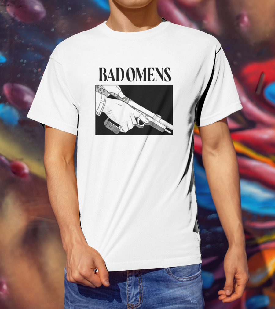 Bad Omens What's The Difference Between A God And Gun Hands Holding Gun T-Shirt